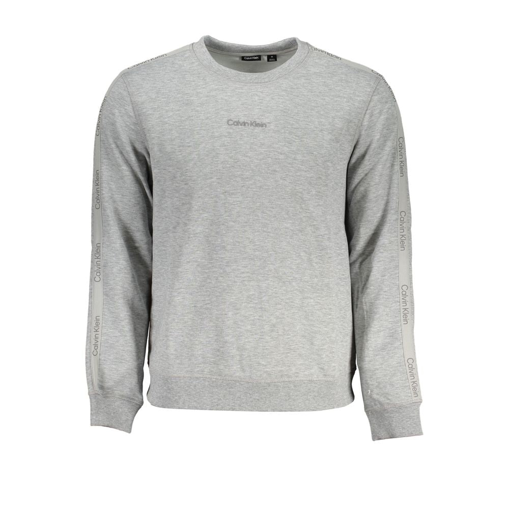 Sleek Gray Long Sleeve Sweatshirt - GLAMHUB BOUTIQUE 