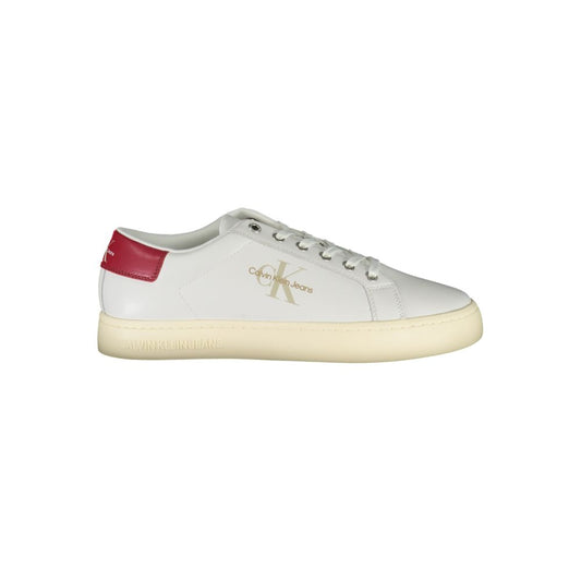 Eco-Conscious White Lace-up Sneakers - GLAMHUB BOUTIQUE 