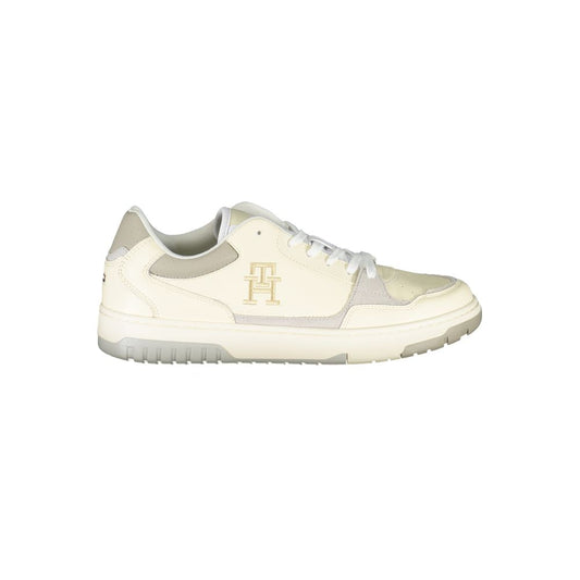 Beige Sports Sneakers with Unique Embroidery - GLAMHUB BOUTIQUE 