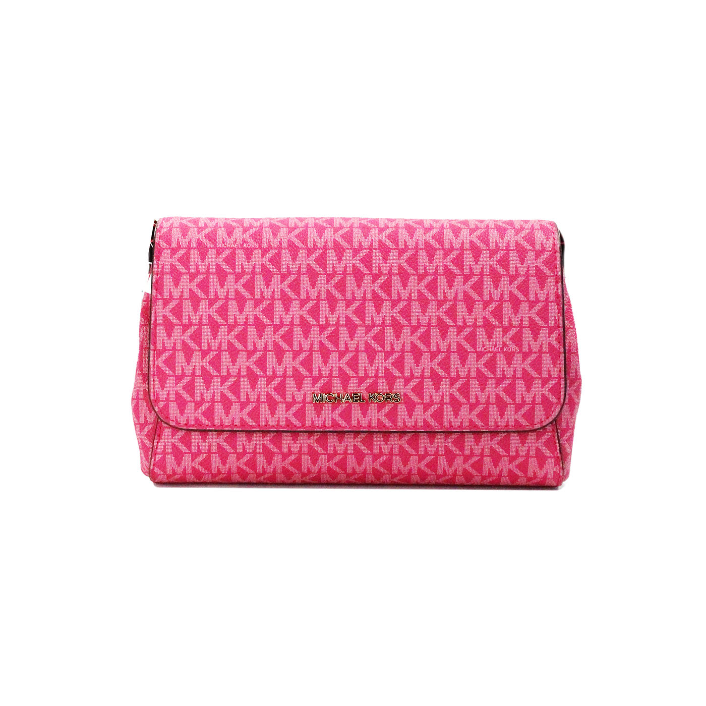 Jet Set Medium Electric Pink Convertible Pouchette Crossbody Bag - GLAMHUB BOUTIQUE 