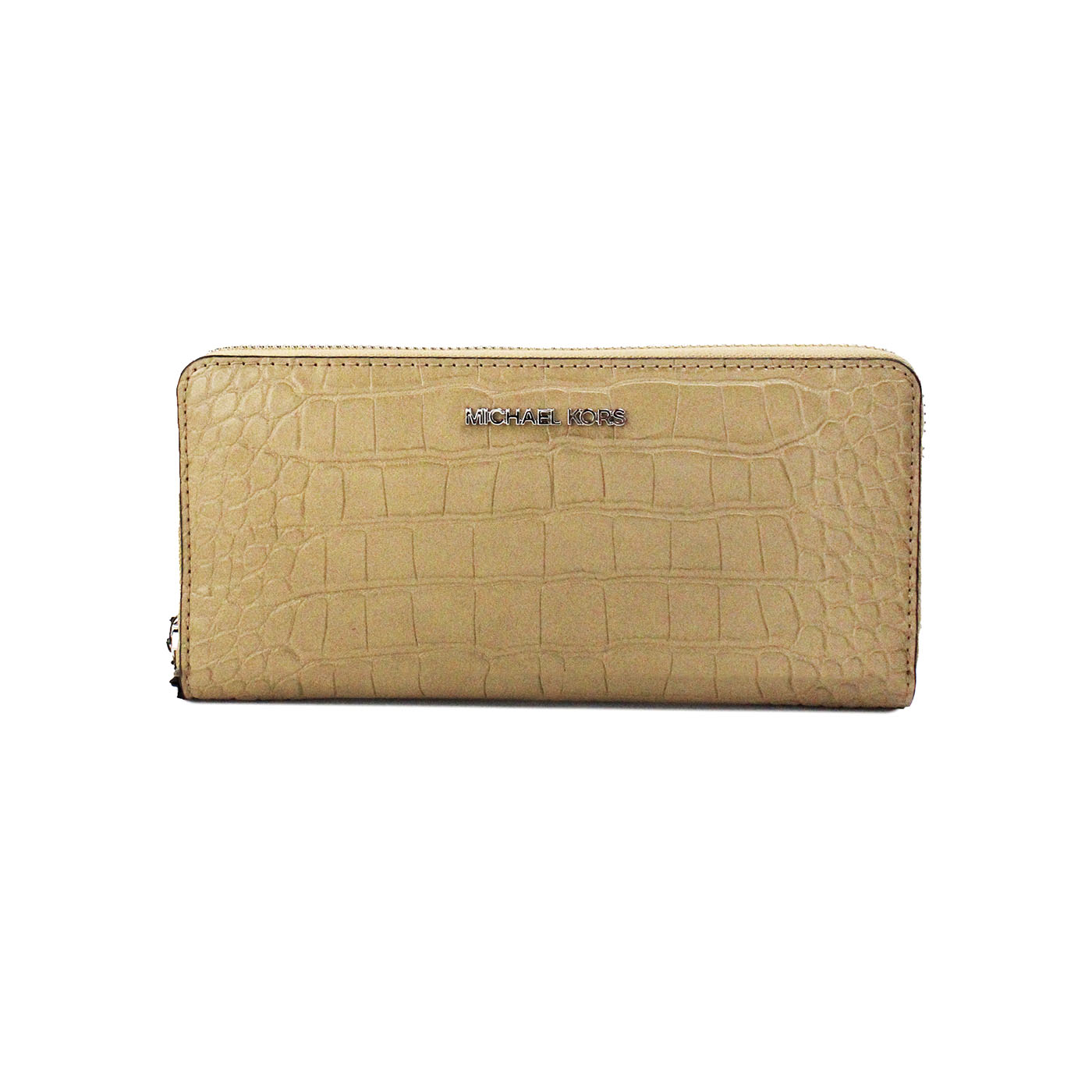 Jet Set Large Camel Animal Print Leather Continental Wrist Wallet - GLAMHUB BOUTIQUE 