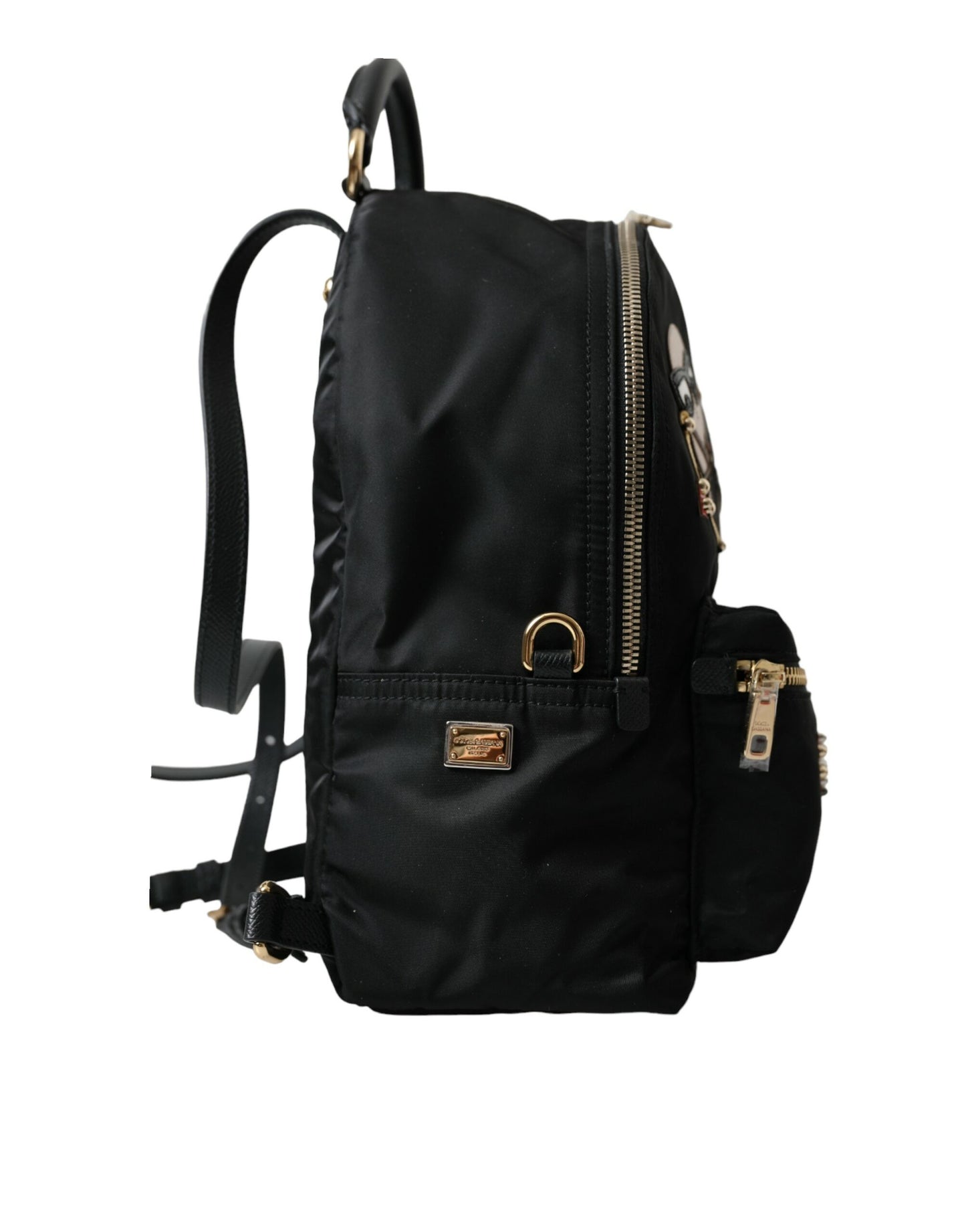 Eleganter, verzierter schwarzer Rucksack