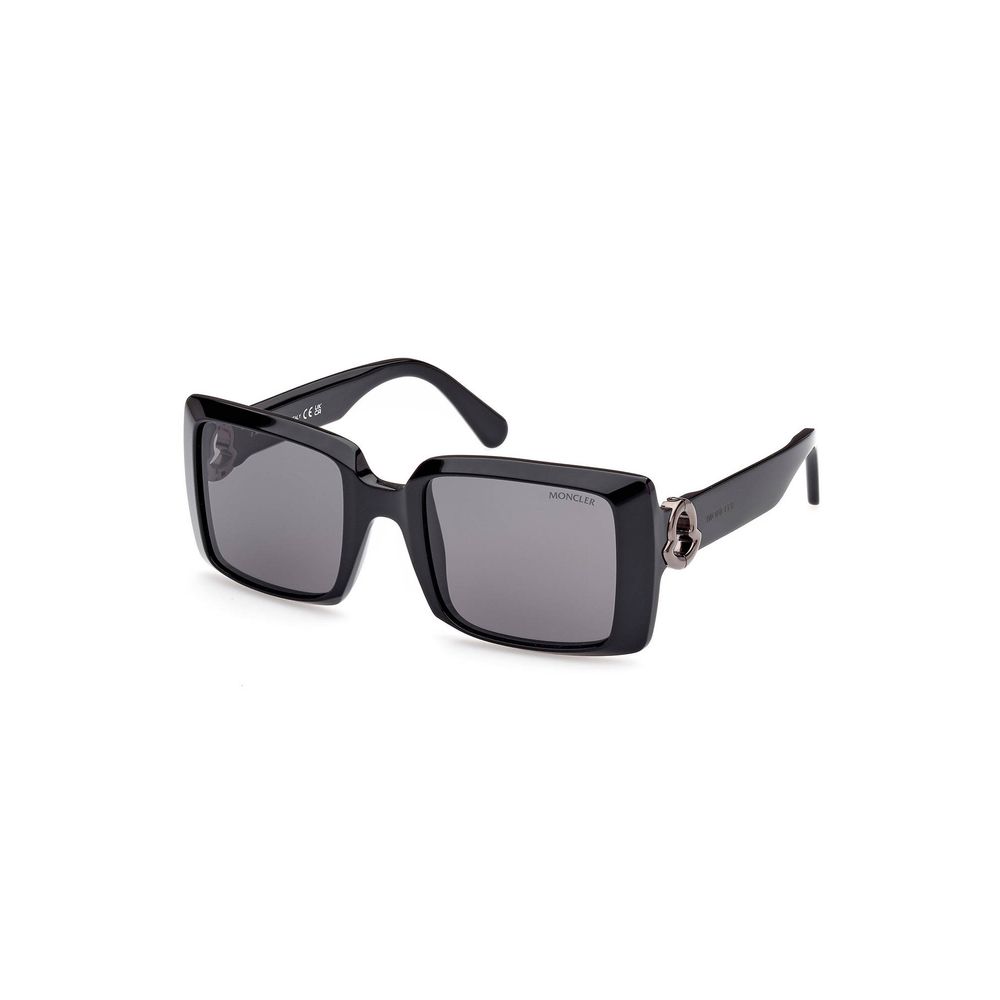 Chic Rectangular Black Lens Sunglasses - GlamHub Luxury and Icon Brand Clothing