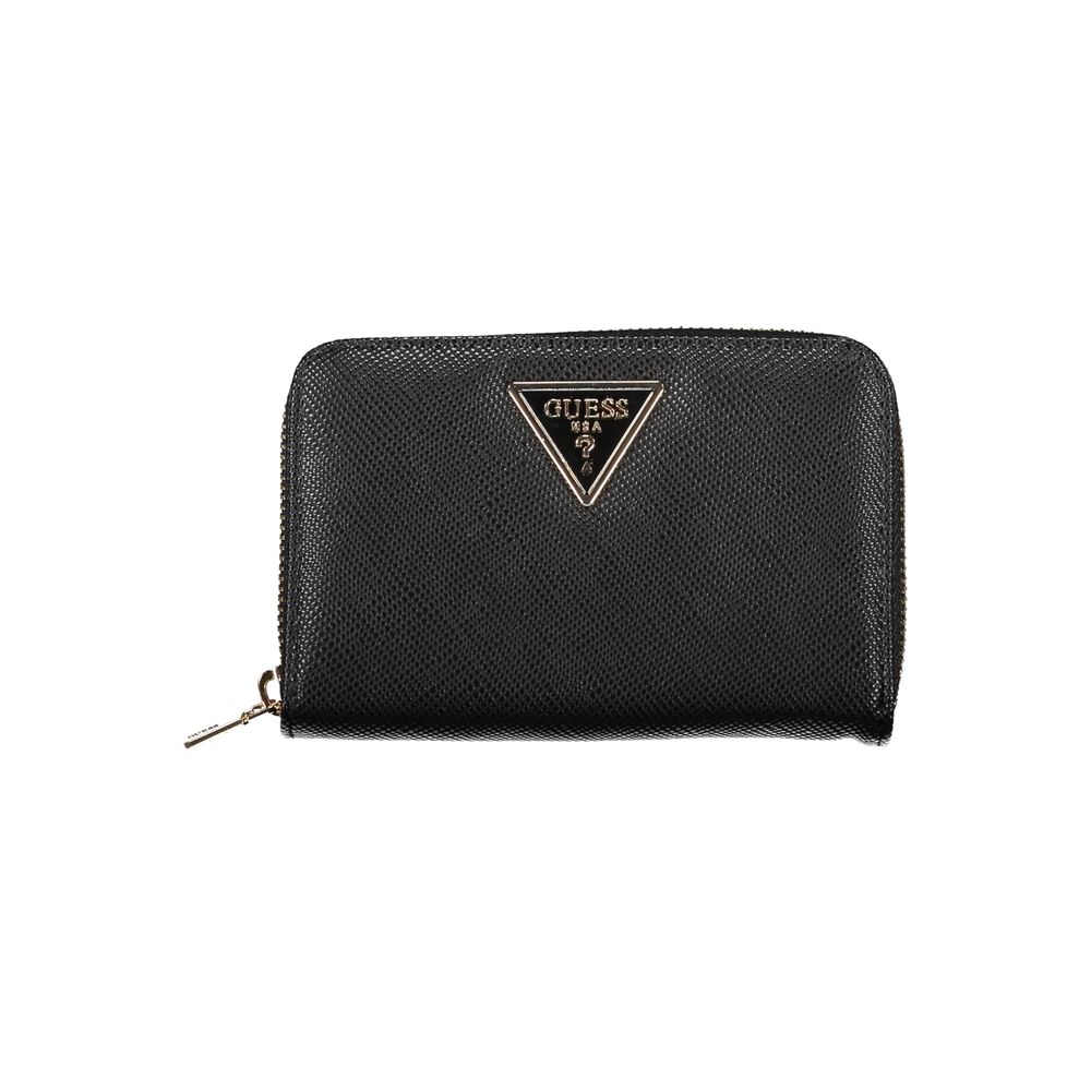 Chic Black Multi-Compartment Wallet - GLAMHUB BOUTIQUE 