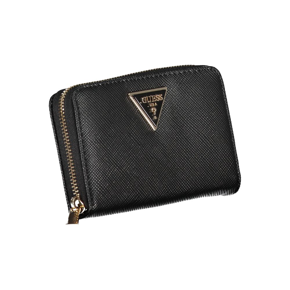 Chic Black Multi-Compartment Wallet - GLAMHUB BOUTIQUE 