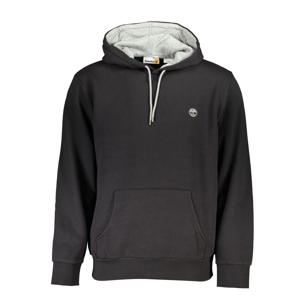 Sleek Hooded Fleece Sweatshirt - Black - GlamHub Luxury and Icon Brand Clothing