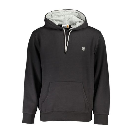 Sleek Hooded Fleece Sweatshirt - Black - GlamHub Luxury and Icon Brand Clothing