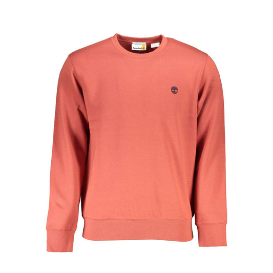 Chic Pink Fleece Crew Neck Sweatshirt - GlamHub Luxury and Icon Brand Clothing