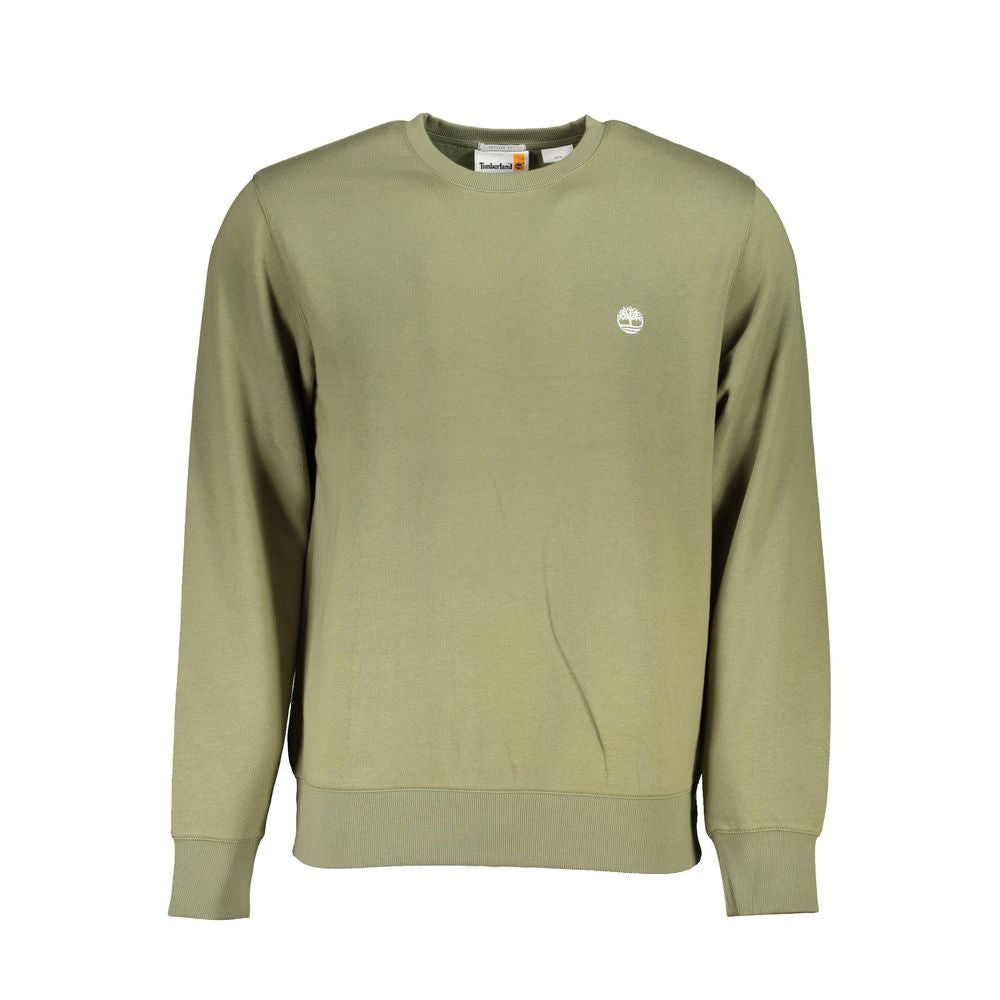 Classic Green Crew Neck Fleece Sweatshirt - GlamHub Luxury and Icon Brand Clothing