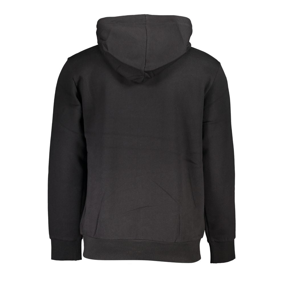 Sleek Hooded Fleece Sweatshirt - Black - GlamHub Luxury and Icon Brand Clothing