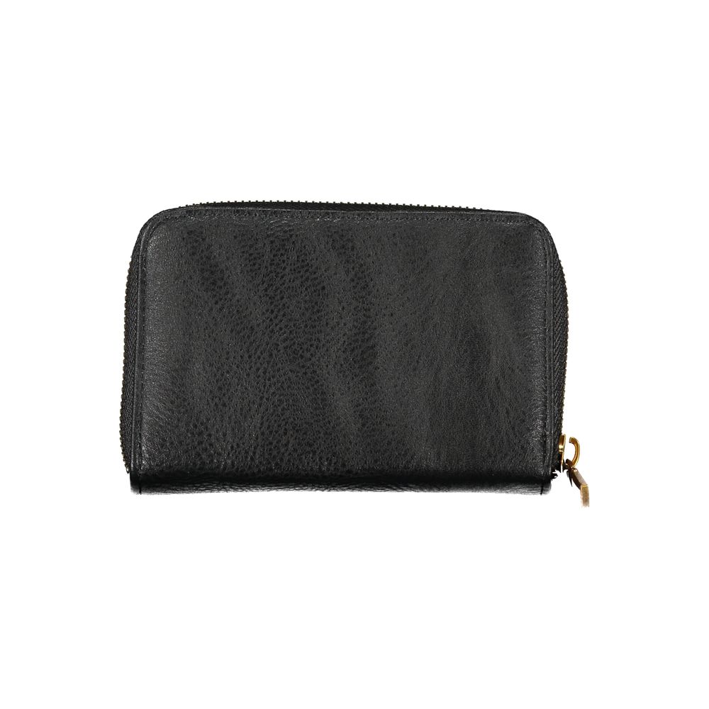 Elegant Black Zip Wallet with Multiple Compartments - GLAMHUB BOUTIQUE 