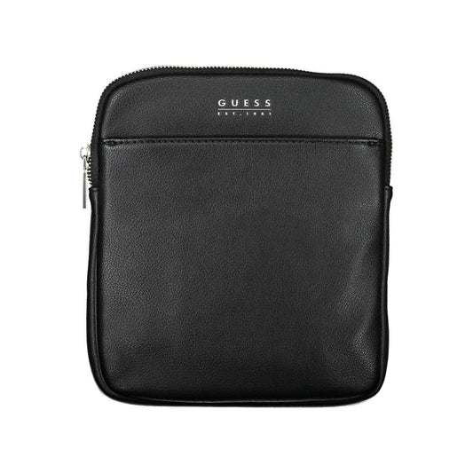 Sleek Men's Black Shoulder Bag - GLAMHUB BOUTIQUE 