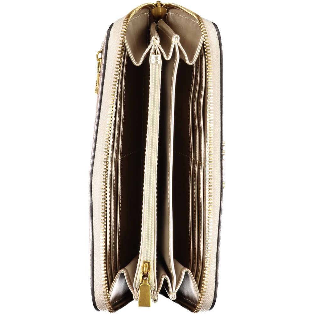 Chic Beige Multi-Compartment Wallet - GLAMHUB BOUTIQUE 