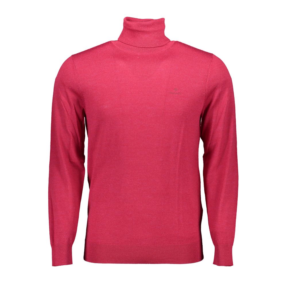 Elegant Pink Turtleneck Sweater in Pure Wool - GlamHub Luxury and Icon Brand Clothing