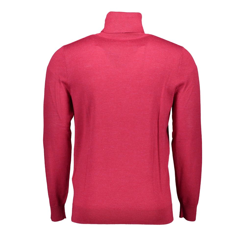 Elegant Pink Turtleneck Sweater in Pure Wool - GlamHub Luxury and Icon Brand Clothing