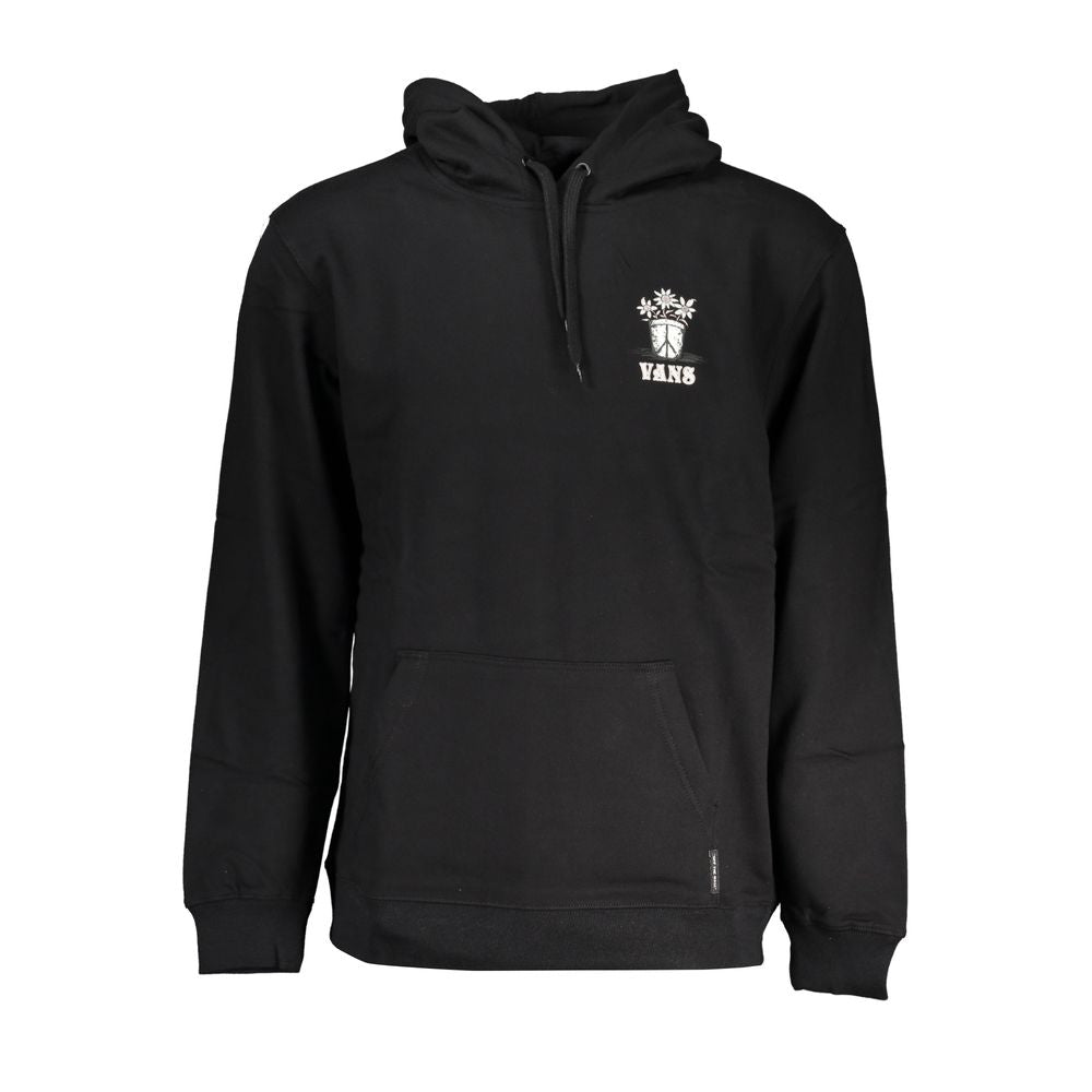 Sleek Fleece Hooded Sweatshirt in Black - GlamHub Luxury and Icon Brand Clothing