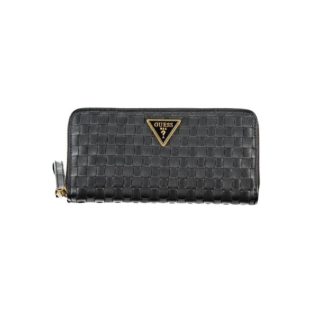 Elegant Black Multi-Compartment Wallet - GLAMHUB BOUTIQUE 