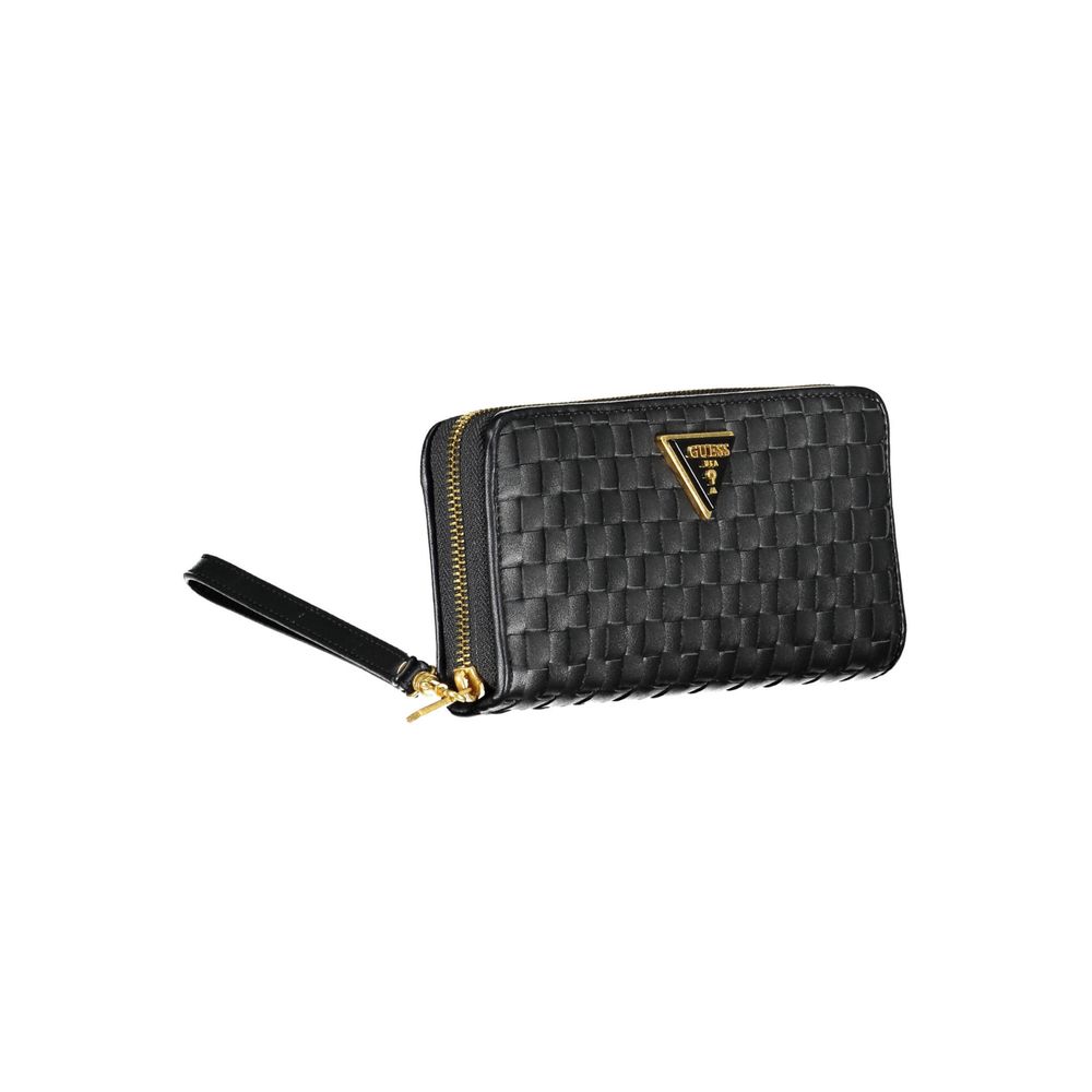 Elegant Black Multi-Compartment Wallet - GLAMHUB BOUTIQUE 