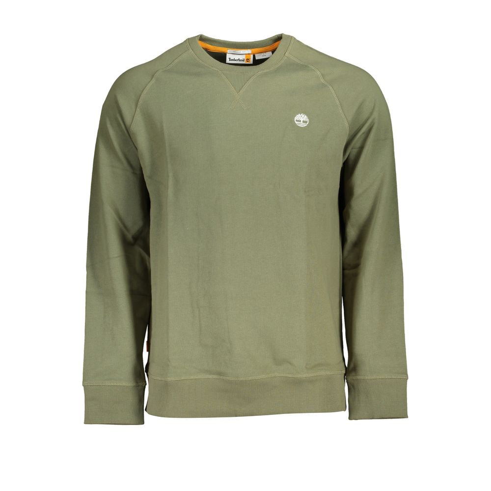 Classic Green Brushed Crew Neck Sweatshirt - GlamHub Luxury and Icon Brand Clothing