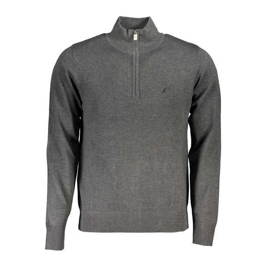 Eleganter Half-Zip-Pullover mit Stickdetail