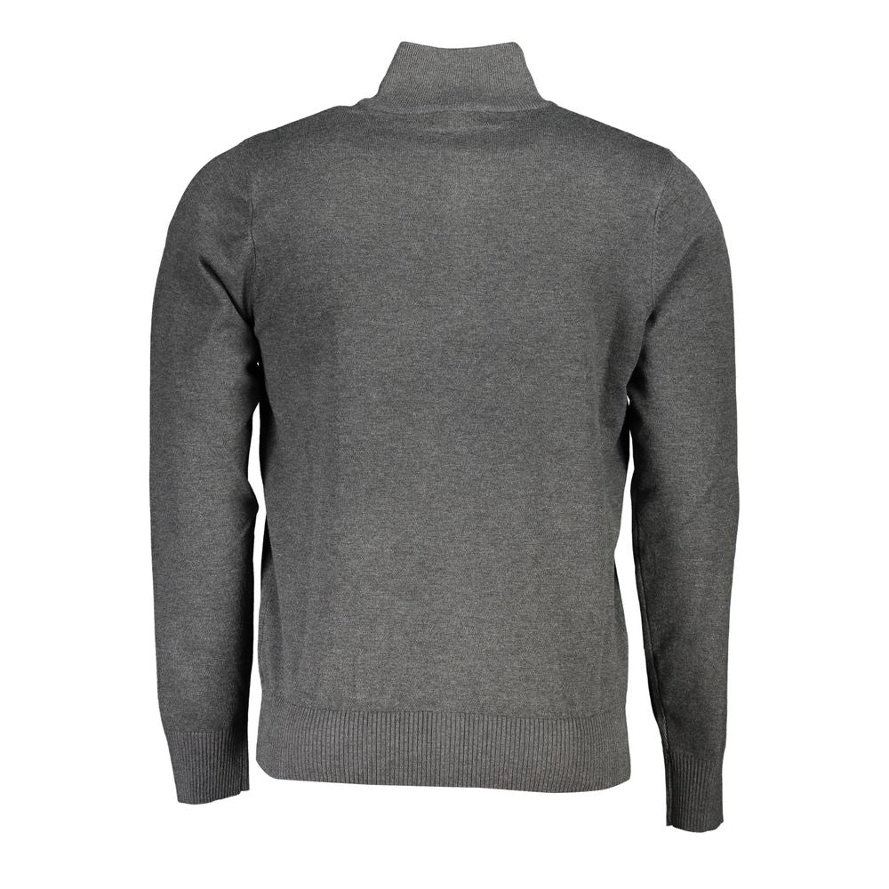 Eleganter Half-Zip-Pullover mit Stickdetail