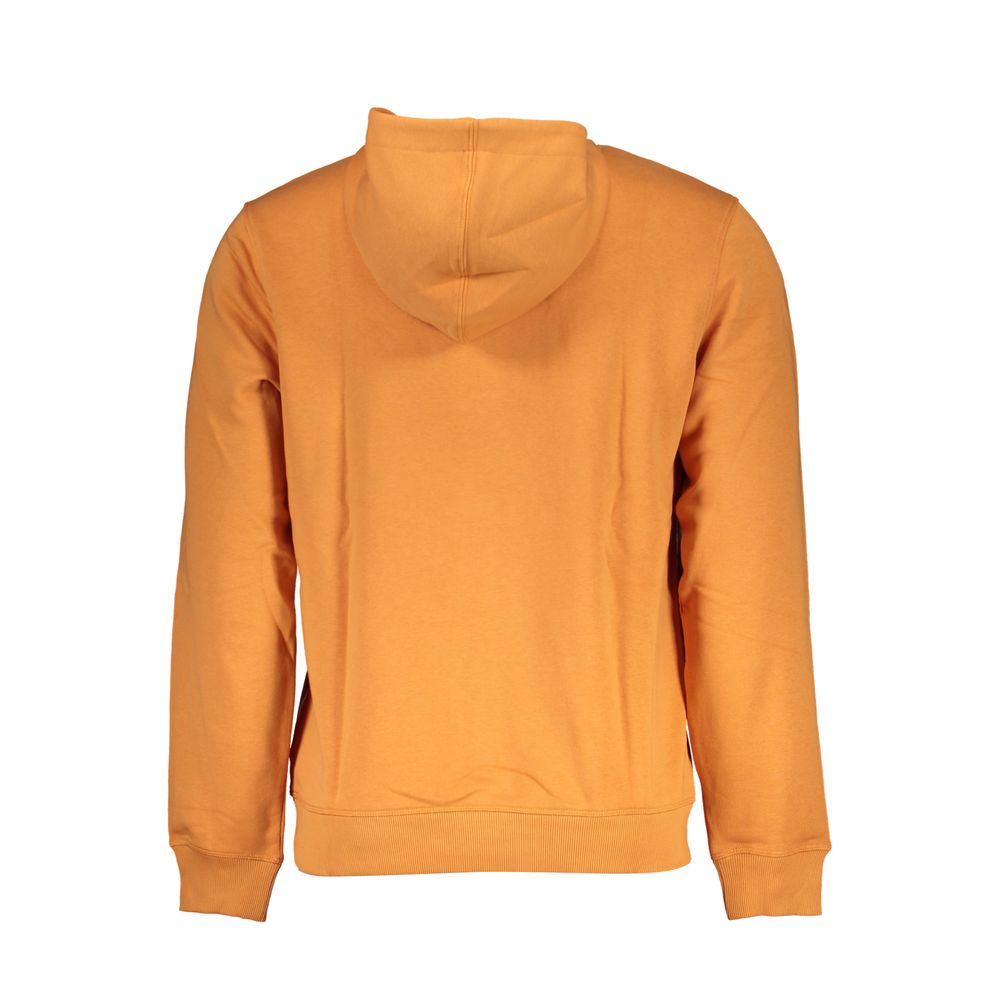 Svelte Orange Hooded Sweatshirt - GLAMHUB BOUTIQUE 