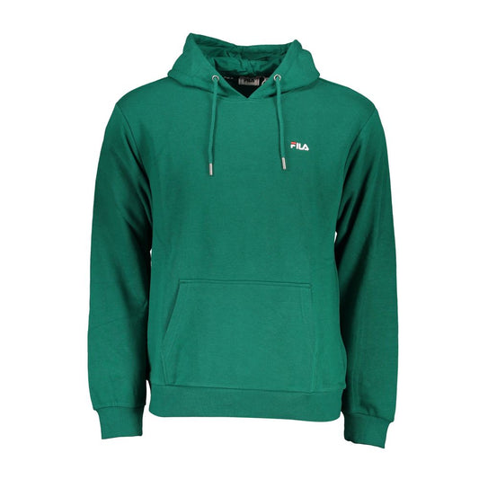 Chic Green Cotton Blend Hooded Sweatshirt