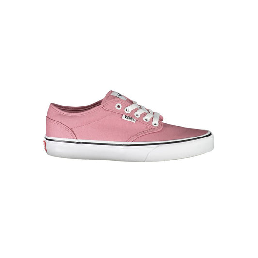 Chic Pink Sneakers with Contrast Laces - GlamHub Luxury and Icon Brand Clothing