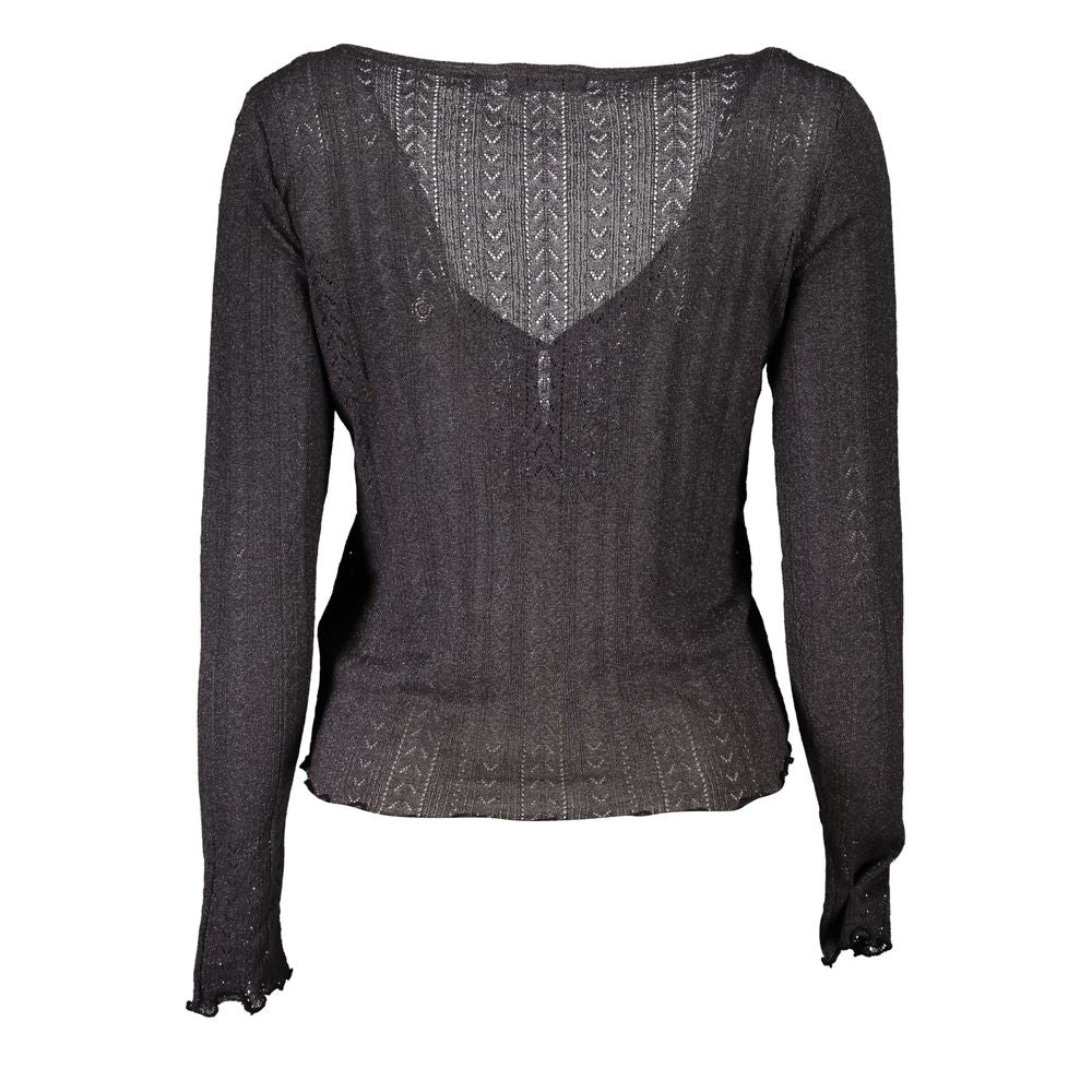 Chic V-Neck Contrast Detail Cardigan - GLAMHUB BOUTIQUE 