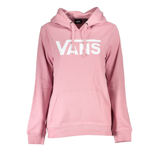 Chic Pink Hooded Fleece Sweatshirt - GlamHub Luxury and Icon Brand Clothing