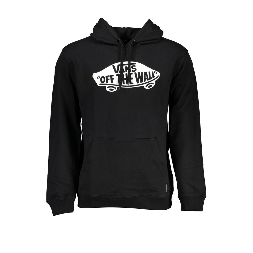 Sleek Black Hoodie with Central Pocket - GlamHub Luxury and Icon Brand Clothing