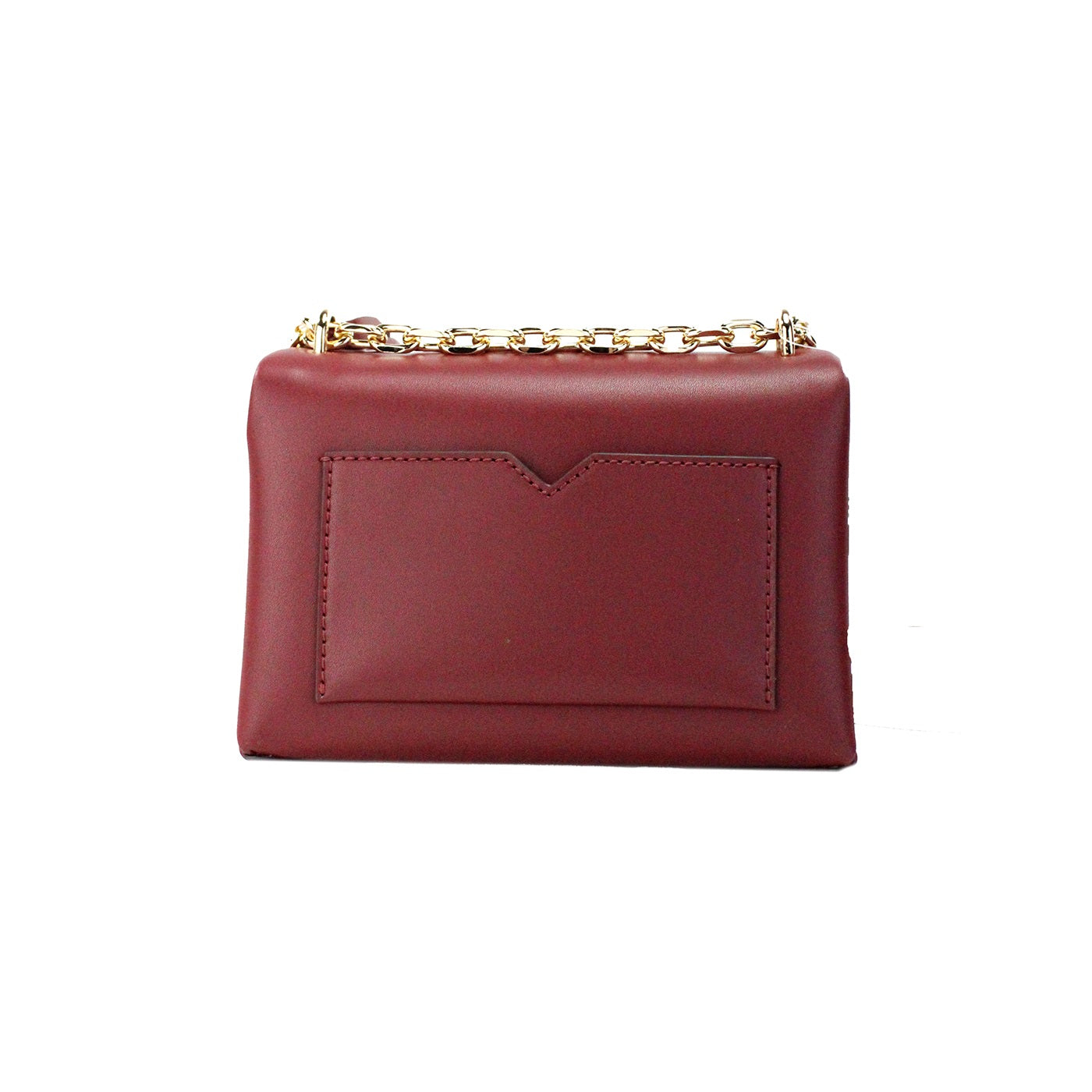 Cece Small Dark Cherry Vegan Leather Convertible Flap Crossbody Bag - GLAMHUB BOUTIQUE 