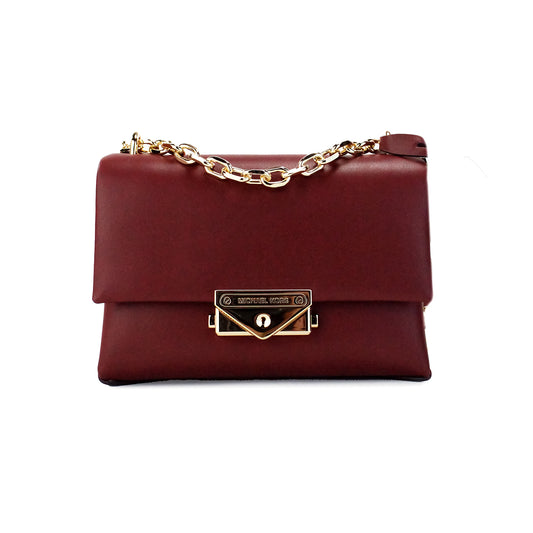 Cece Small Dark Cherry Vegan Leather Convertible Flap Crossbody Bag - GLAMHUB BOUTIQUE 