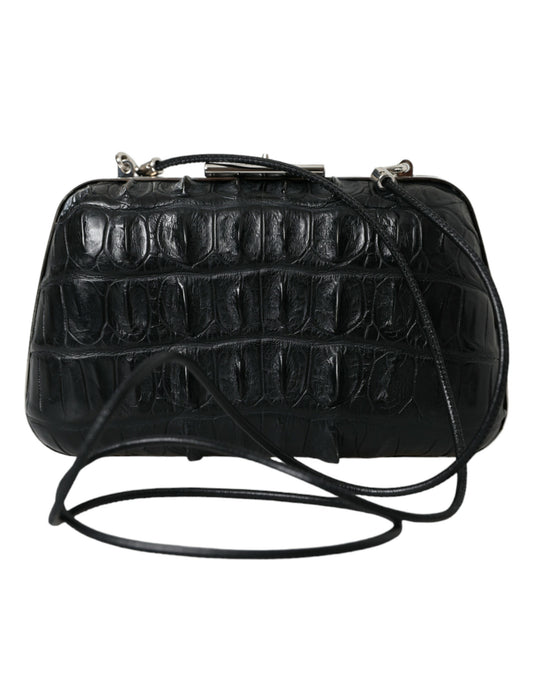 Elegant Crocodile Leather Evening Clutch - GLAMHUB BOUTIQUE 