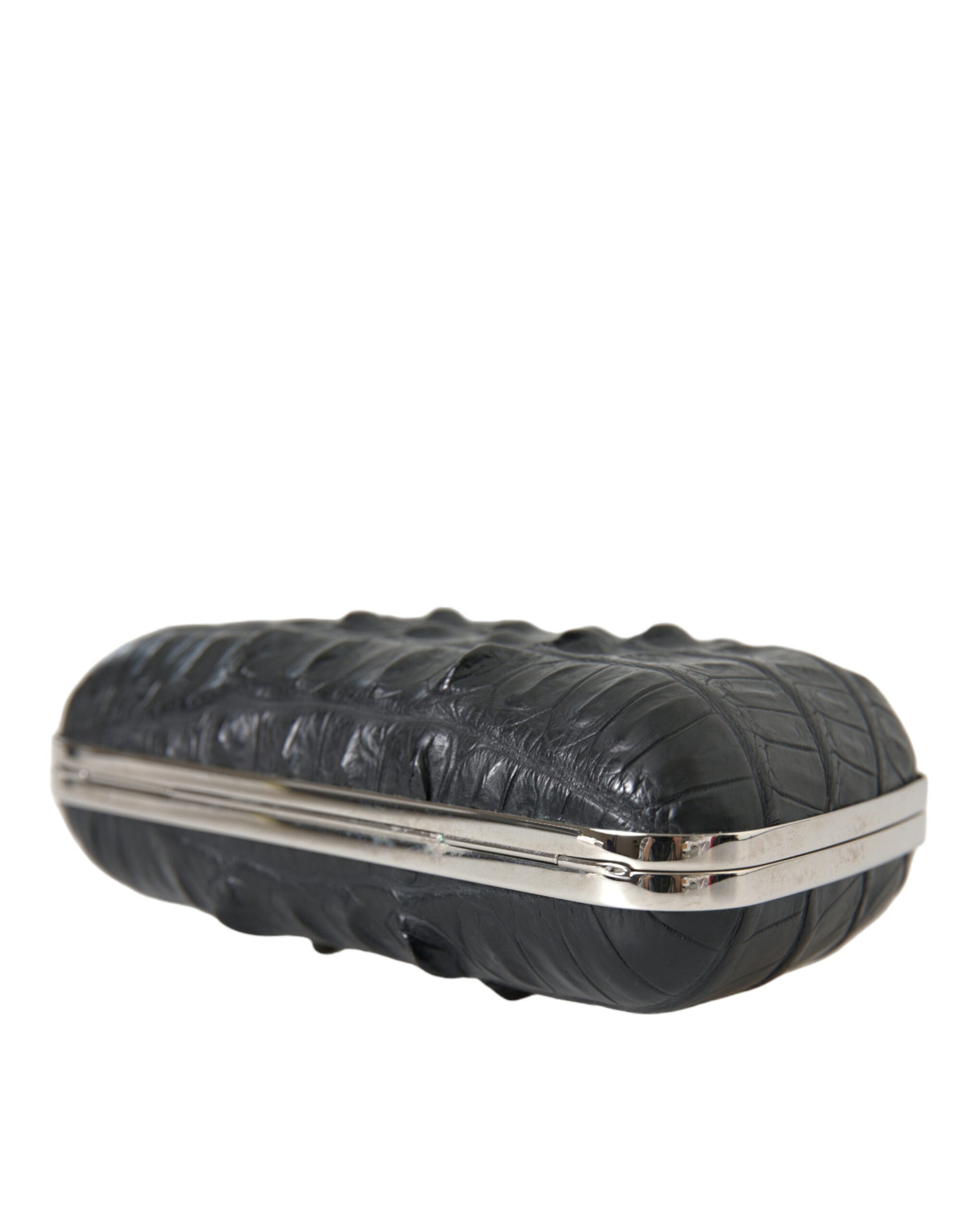 Elegant Crocodile Leather Evening Clutch - GLAMHUB BOUTIQUE 