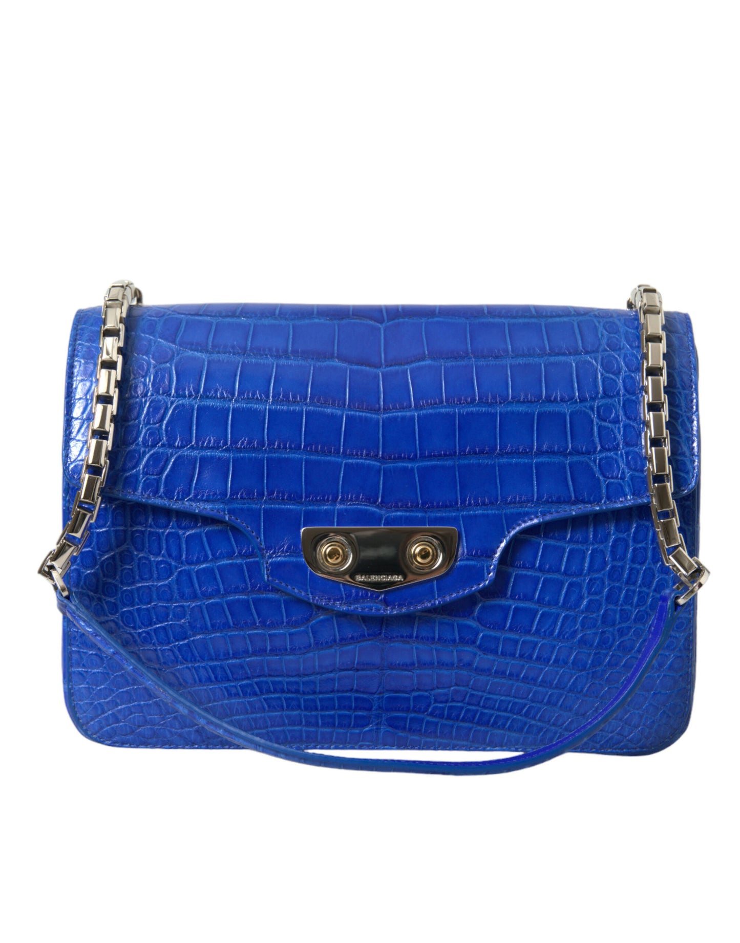 Chic Alligator Skin Chain Shoulder Bag - GLAMHUB BOUTIQUE 