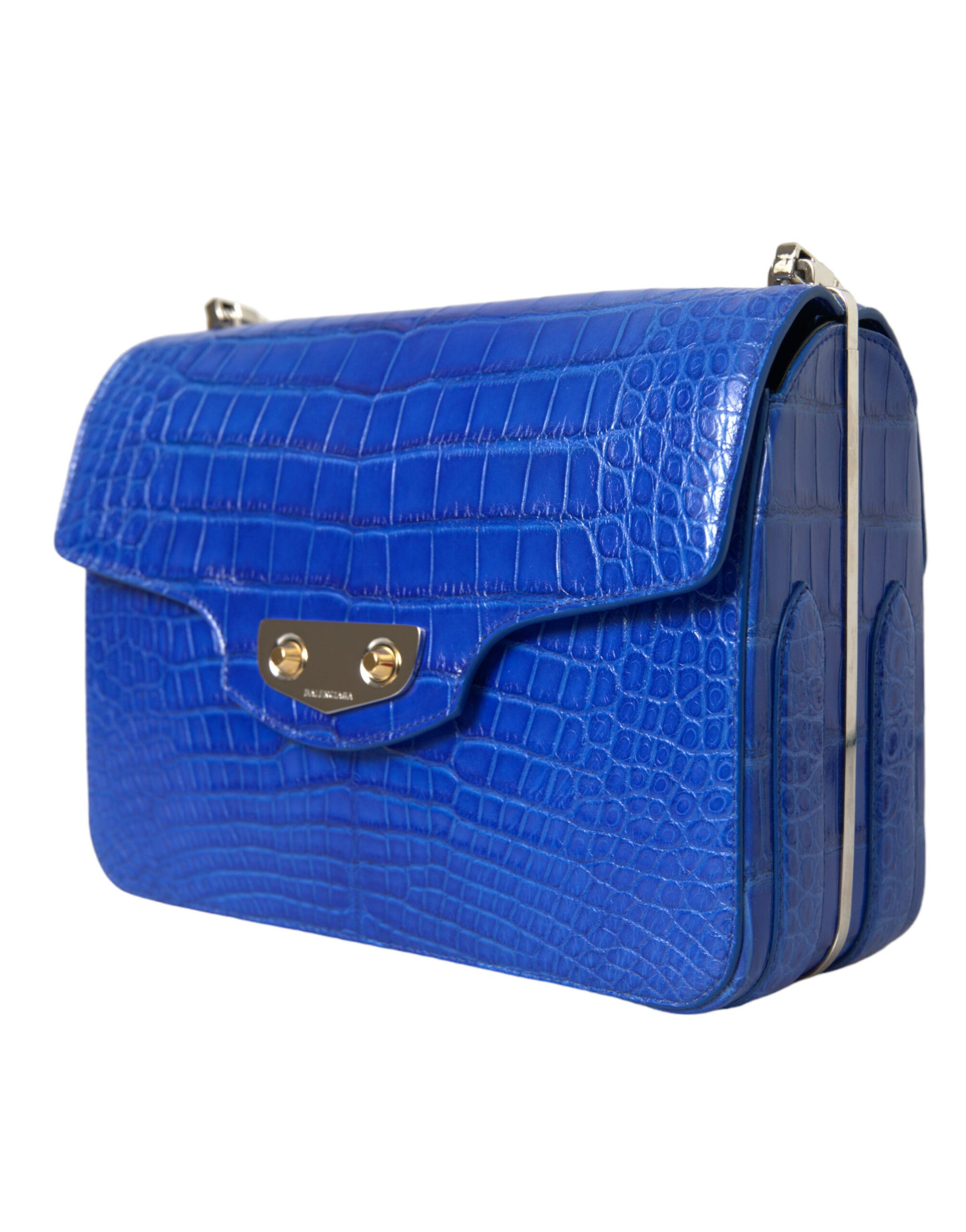 Chic Alligator Skin Chain Shoulder Bag - GLAMHUB BOUTIQUE 