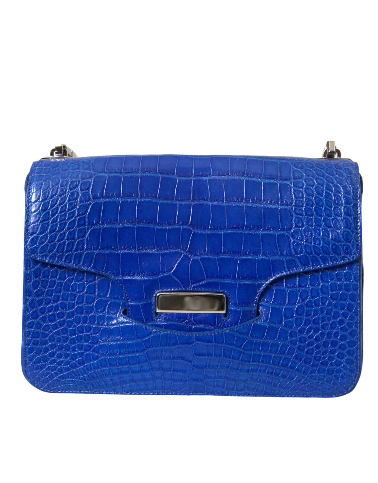 Chic Alligator Skin Chain Shoulder Bag - GLAMHUB BOUTIQUE 