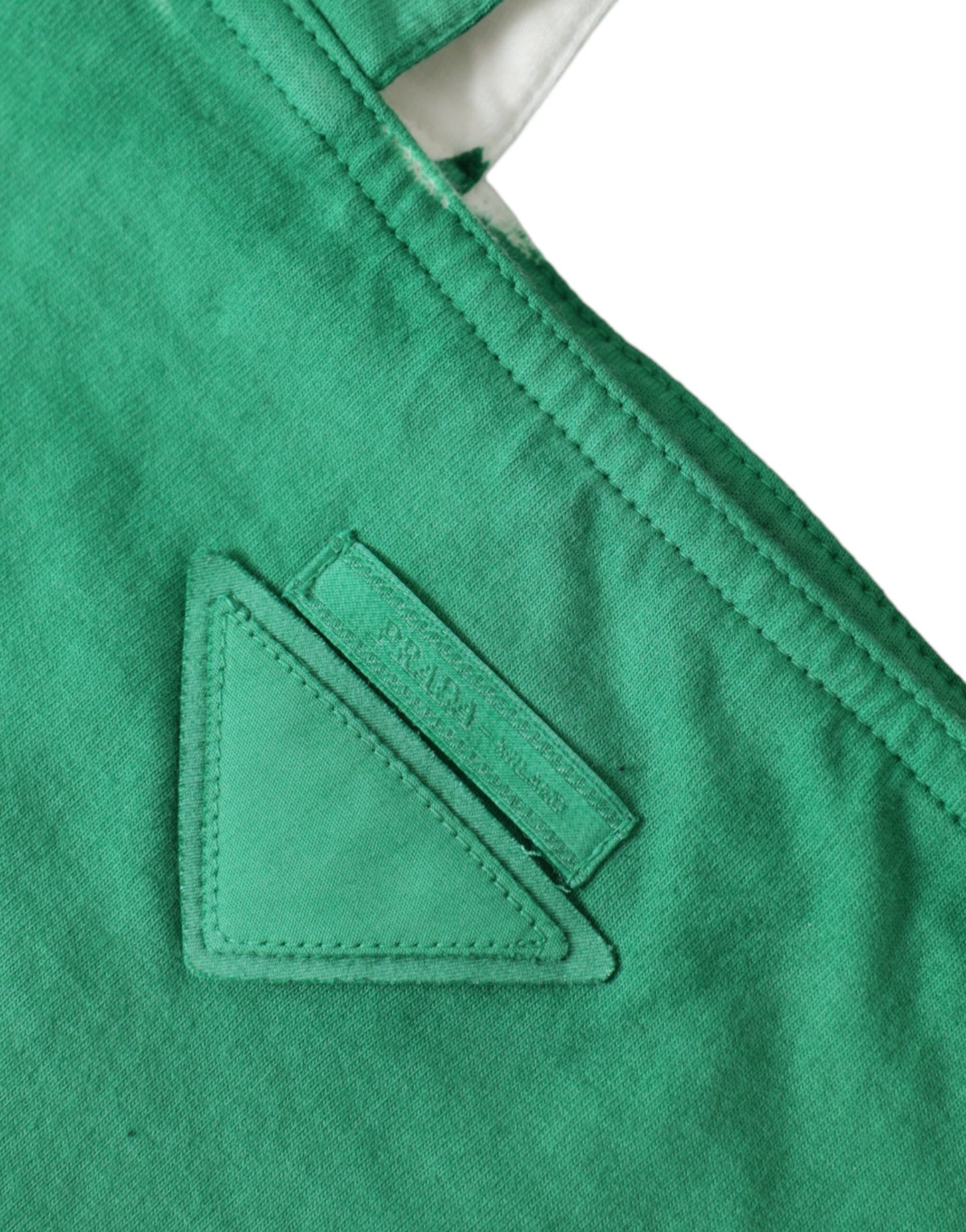 Elegant Green Fabric Tote Bag - GLAMHUB BOUTIQUE 