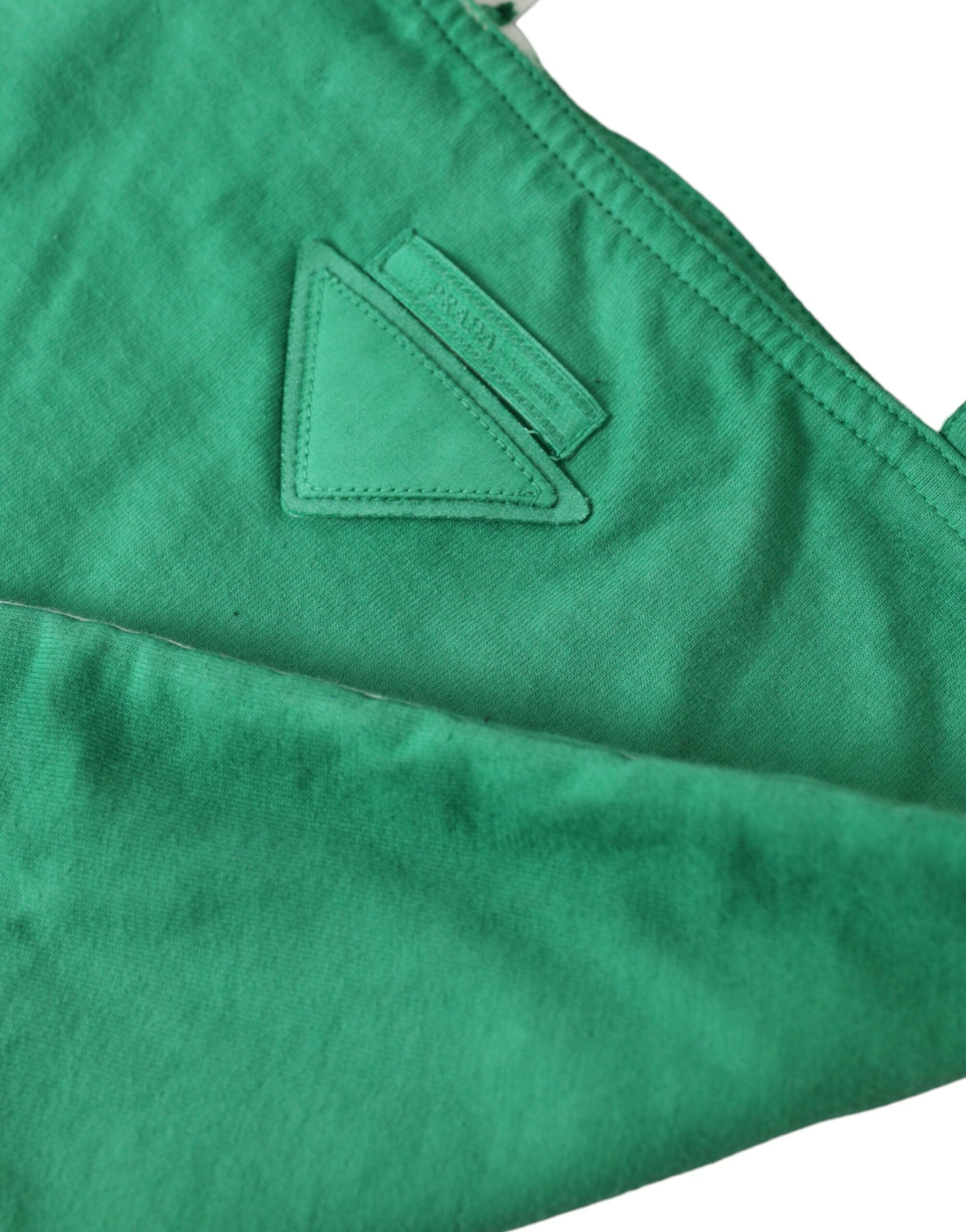 Elegant Green Fabric Tote Bag - GLAMHUB BOUTIQUE 