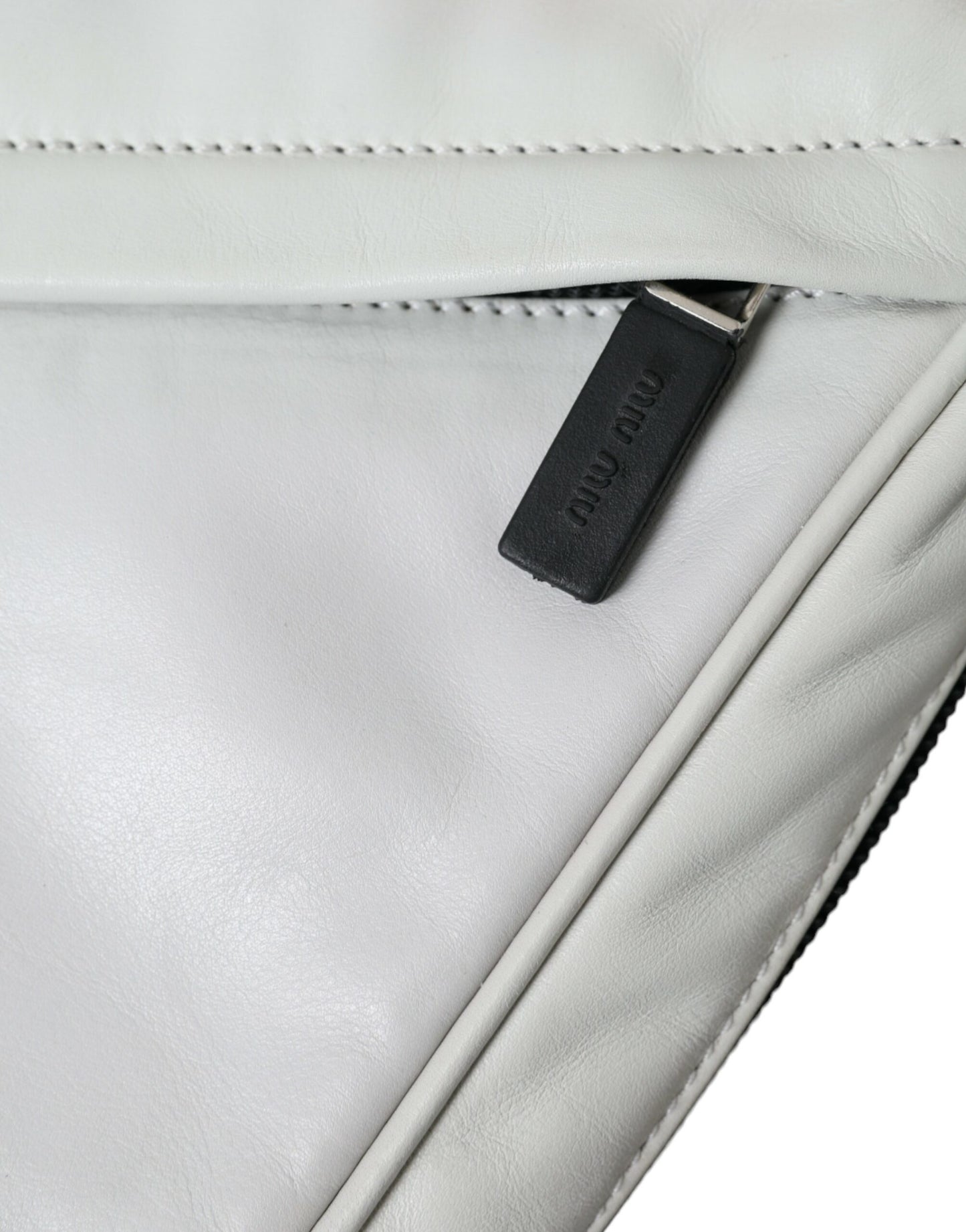 Elegant Black and White Leather Crossbody Bag - GlamHub Luxury and Icon Brand Clothing