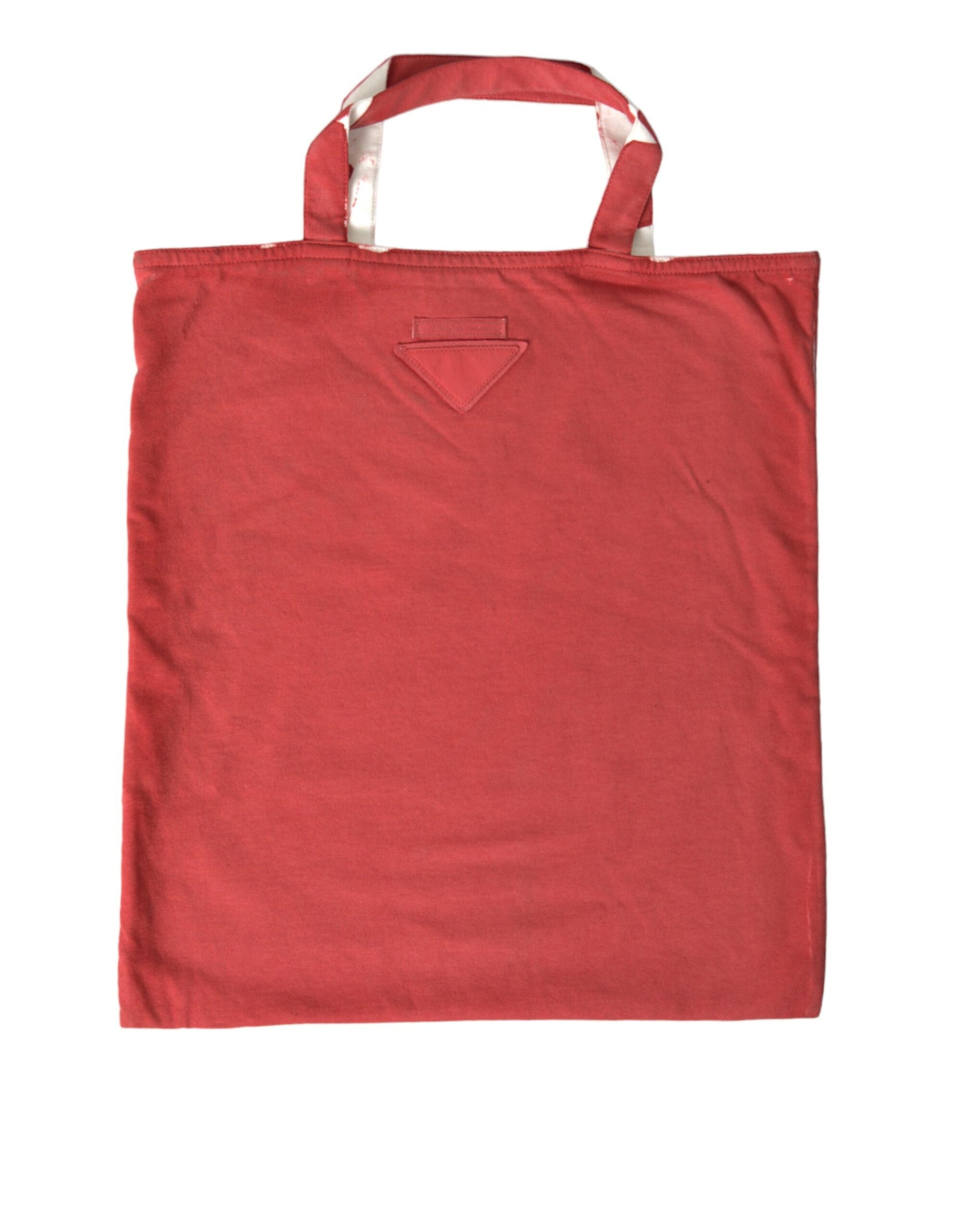 Chic Red and White Fabric Tote Bag - GLAMHUB BOUTIQUE 