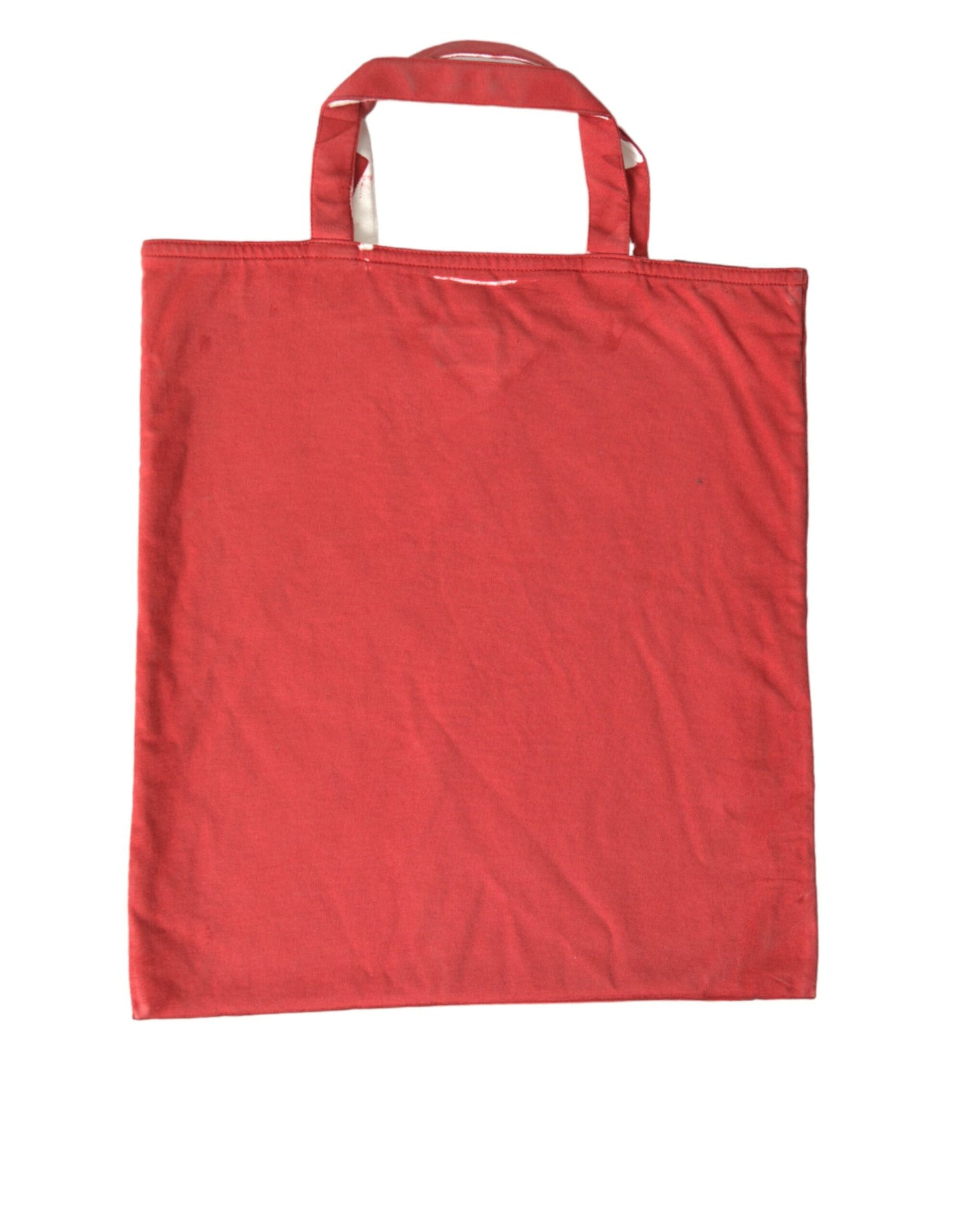 Chic Red and White Fabric Tote Bag - GLAMHUB BOUTIQUE 