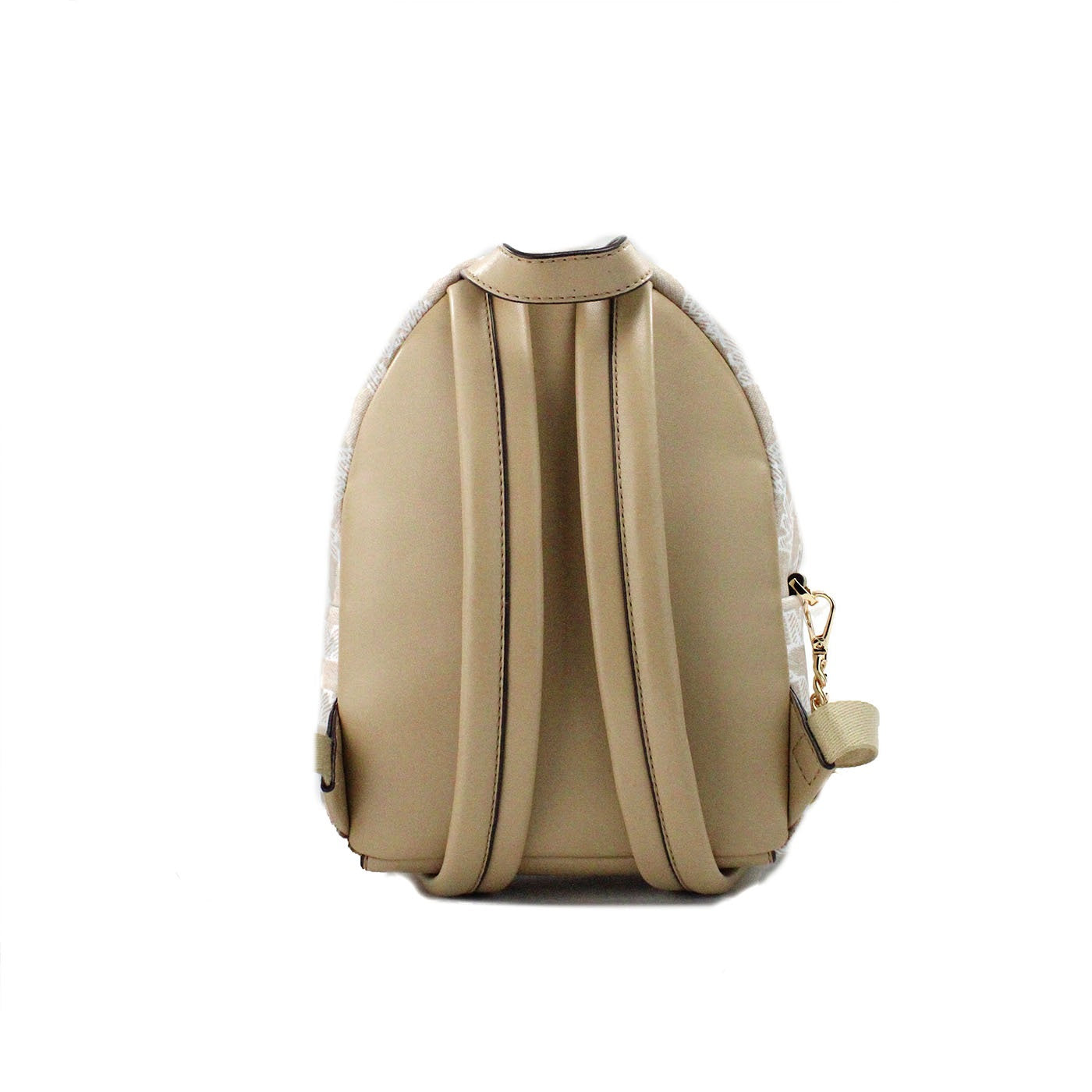 Maisie Mini Camel Signature Canvas 2-n-1 Card Case Backpack Bag - GLAMHUB BOUTIQUE 