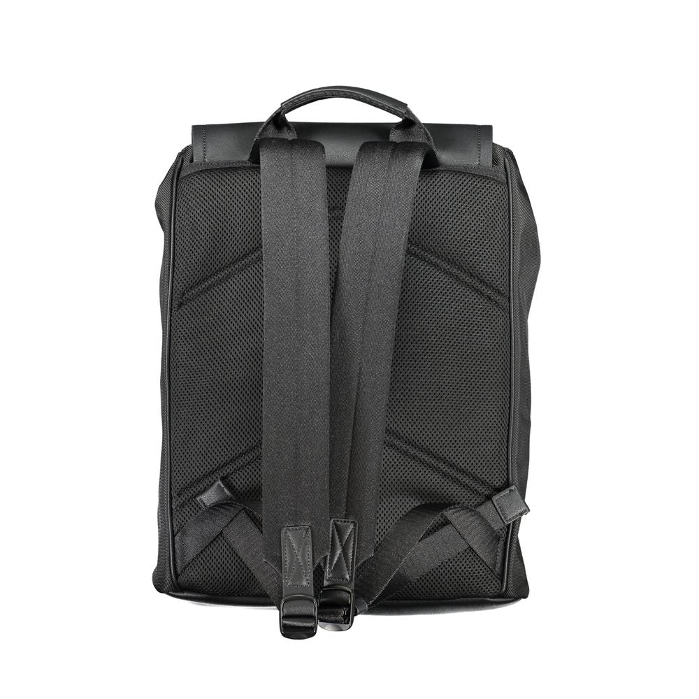 Black Polyester Backpack - GLAMHUB BOUTIQUE 