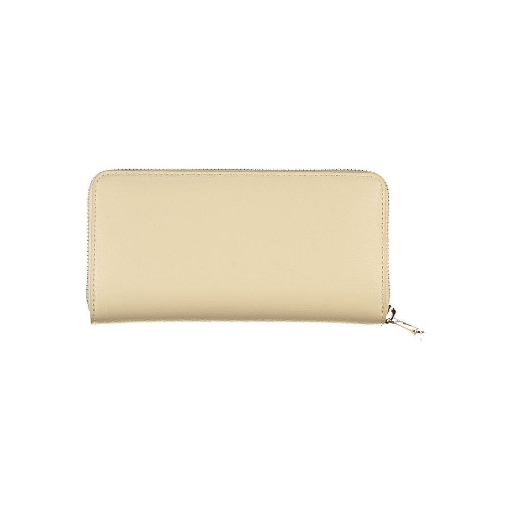 Beige Polyester Wallet - GLAMHUB BOUTIQUE 