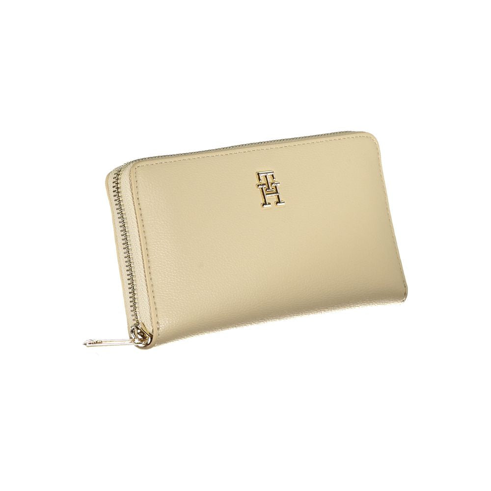 Beige Polyester Wallet - GLAMHUB BOUTIQUE 