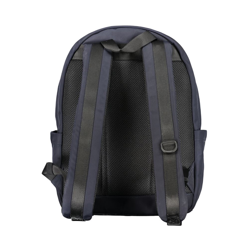 Blue Polyester Backpack - GLAMHUB BOUTIQUE 