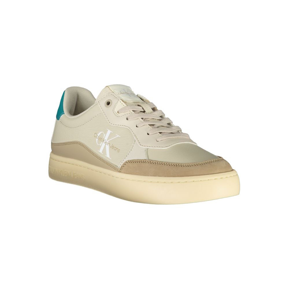 Beige Polyester Sneaker - GLAMHUB BOUTIQUE 