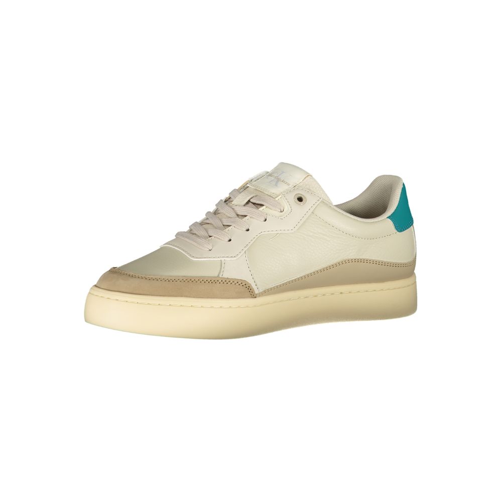 Beige Polyester Sneaker - GLAMHUB BOUTIQUE 